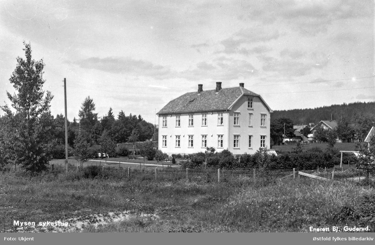 Mysen sykestue. - Østfold fylkes billedarkiv / DigitaltMuseum